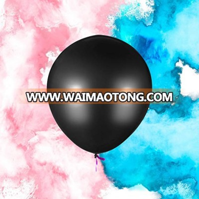 Hot selling 36inch black round latex balloon gender reveal decorations balloon