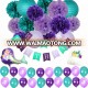 Mermaid Birthday Party Mermaid Theme Party Little Mermaid Party Supplies